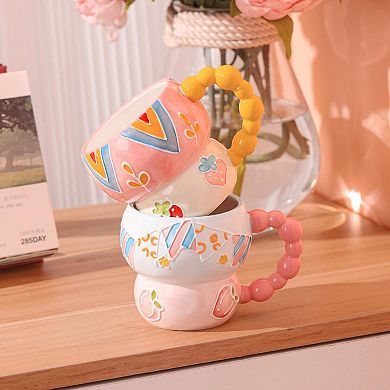 Hand-painted Ceramic Cute Cartoon Mug 12oz