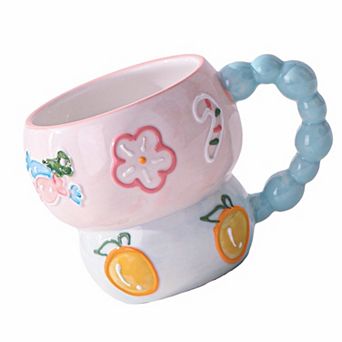 Hand-painted Ceramic Cute Cartoon Mug 12oz