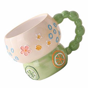 Hand-painted Ceramic Cute Cartoon Mug 12oz