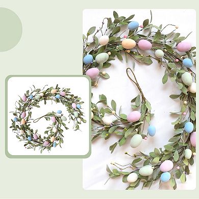 6Ft Easter Artificial Garland Spring Home Decor