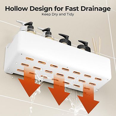 Shower Caddy Adhesive Bathroom Storage Organizer 3-Pack