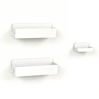 Shower Caddy Adhesive Bathroom Storage Organizer 3-Pack