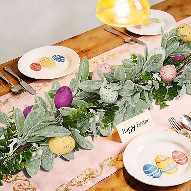 6Ft Easter Garland Artificial Spring Floral Garland