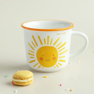 Cute Sunshine Mug Ceramic With Handle 12oz