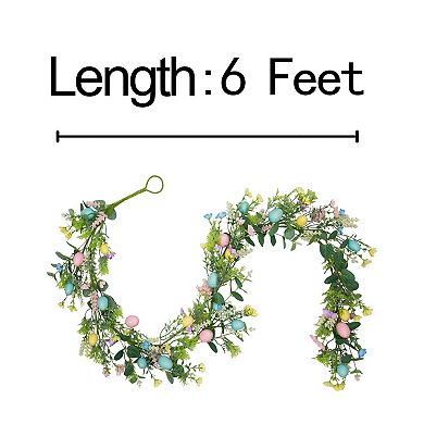 6Ft Easter Garland Spring Flower Garland Home Party Decor
