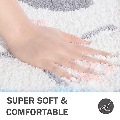 Microfiber Shaggy Bath Mat: Soft, Quick-Dry, Anti-Slip, Machine Washable for Bathroom, Shower