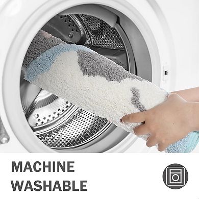 Microfiber Shaggy Bath Mat: Soft, Quick-Dry, Anti-Slip, Machine Washable for Bathroom, Shower