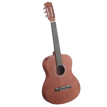 Natural Beginner Classical Guitar for Kids, Nylon String Guitar with Tuner, Capo, and Accessories