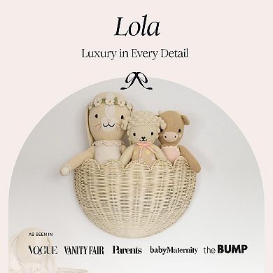 Scalloped Wicker Wall Basket Hand Woven Decor Hanging Baskets