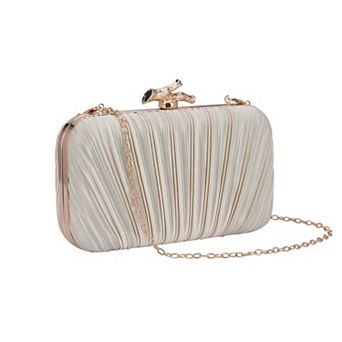 Clutch Purses for Women Evening Bag Pleated Shoulder Bag with Chain