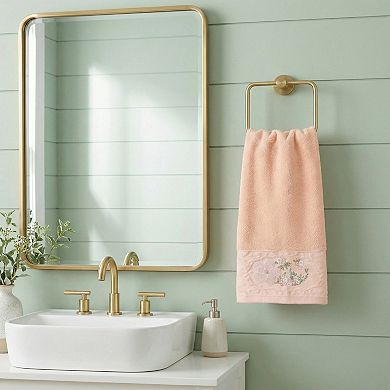 Floral Embroidered Hand Towels for Bathroom, 29" x 13" Soft Absorbent Flower Hand Towel Set
