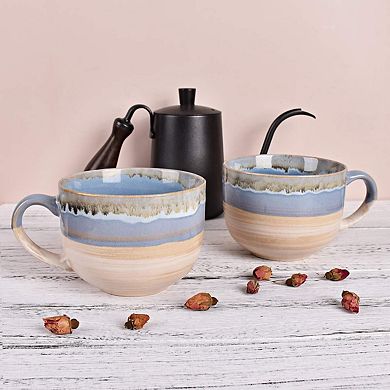 Ceramic Coffee Mugs for Office Home 16 oz 2 pack