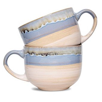 Ceramic Coffee Mugs for Office Home 16 oz 2 pack