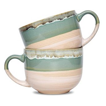 Ceramic Coffee Mugs for Office Home 16 oz 2 pack