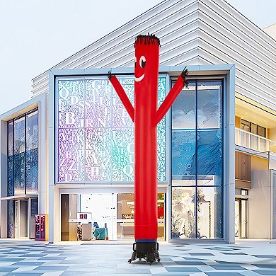 20 ft Inflatable Tube Man with Smiling Face for Outdoor and Event Use, Red