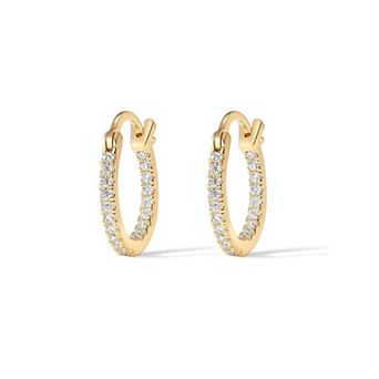 Cubic Zirconia Hoop Earrings