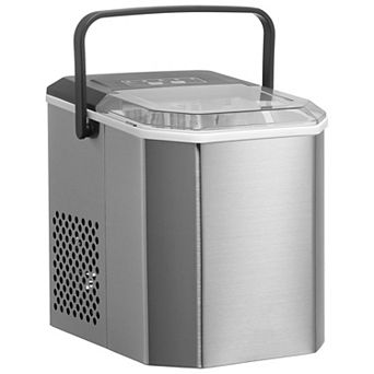Portable Ice Maker with One-Touch Control, 26 lbs Daily Capacity, Quiet Operation
