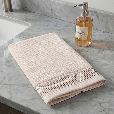 Cotton Waffle Textured Hand Towels, 29" x 13" Soft Absorbent Decorative Hand Towel for Bathroom