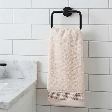 Cotton Waffle Textured Hand Towels, 29" x 13" Soft Absorbent Decorative Hand Towel for Bathroom