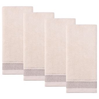 Cotton Waffle Textured Hand Towels, 29" x 13" Soft Absorbent Decorative Hand Towel for Bathroom