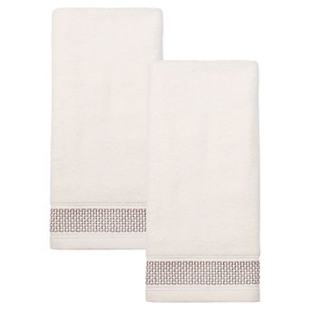 Cotton Waffle Textured Hand Towels, 29" x 13" Soft Absorbent Decorative Hand Towel for Bathroom
