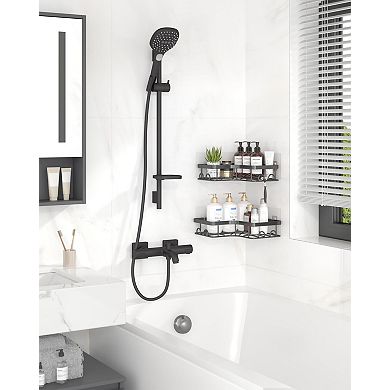 Corner Shower Caddy Adhesive Organizer 2 Pack