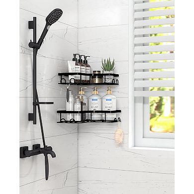 Corner Shower Caddy Adhesive Organizer 2 Pack