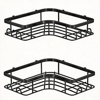 Corner Shower Caddy Adhesive Organizer 2 Pack