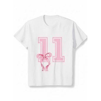 Number 11 with Bow Birthday Graphic Tee