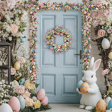 70" Easter Spring Artificial Flower Garland Easter Decoration