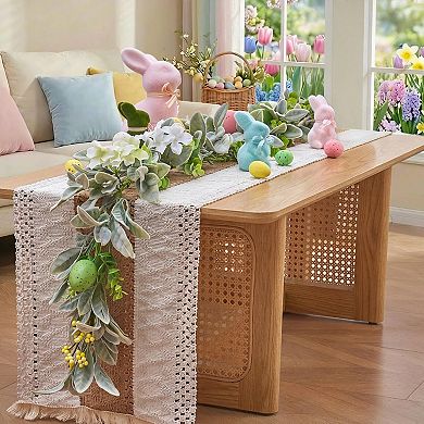 6Ft Easter Garland Spring Pastel Artificial Flower Home Decor