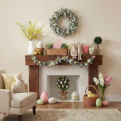 6Ft Easter Garland Spring Pastel Artificial Flower Home Decor