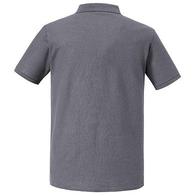 Russell Mens Authentic Eco Piqué Polo Shirt