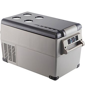 Portable Car Refrigerator Freezer with Compressor Cooling and Digital Display