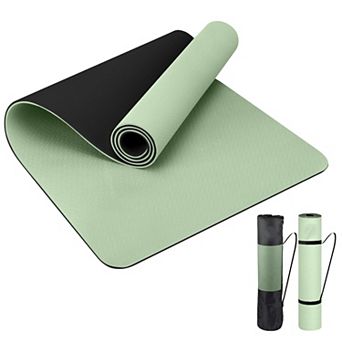 Eco Friendly Non Slip Yoga Mat - Double Layer Anti Tear - Perfect for Yoga, Pilates & Fitness