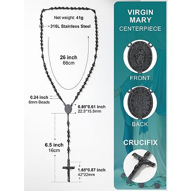 Custom Rosary Necklace Beads Gift Packed