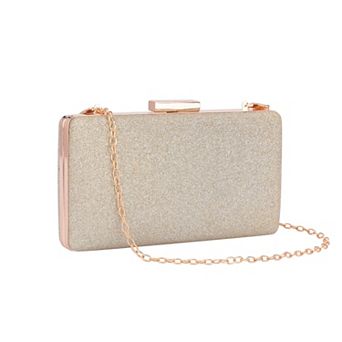 Clutch Purse for Women Elegant Evening Bag with 2 Removable Chains