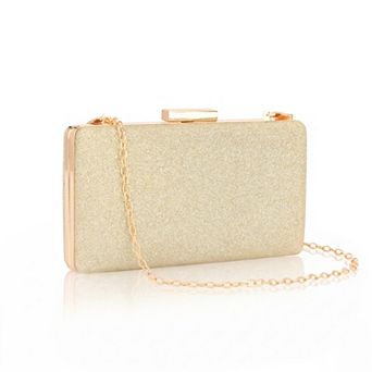 Clutch Purse for Women Elegant Evening Bag with 2 Removable Chains