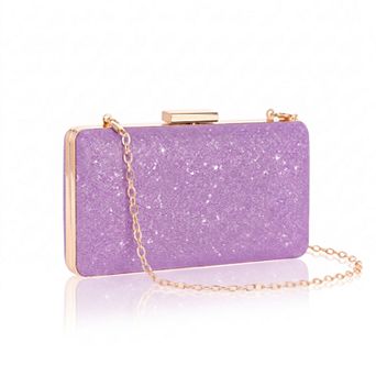 Clutch Purse for Women Elegant Evening Bag with 2 Removable Chains