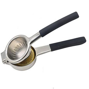 Stainless Steel Lemon Squeezer, Heavy Duty, Non-Slip Grip, Manual Citrus Juicer