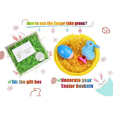 Easter Basket with Handles for Egg Hunt Party Favors 18pc