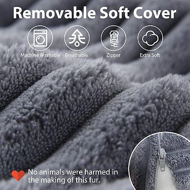 22" XL Bed Sitting Pillow with Built-in Arms for Reading, Watching TV, Gaming, and Relaxing