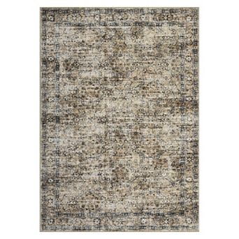 Vintage Area Rug Machine Washable Vacuum Clean Stain Resistant Floor Cover for Kid's Room Playroom