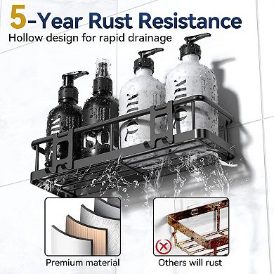 Shower Caddy Adhesive Bathroom Organizers 2 Pack