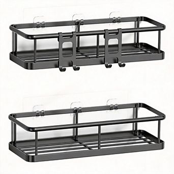 Shower Caddy Adhesive Bathroom Organizers 2 Pack
