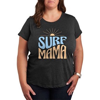 Plus Size Surf Mama Graphic Tee