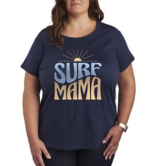 Plus Size Surf Mama Graphic Tee