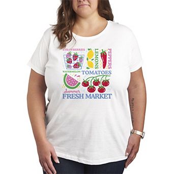 Plus Size Fresh Market Graphic Tee