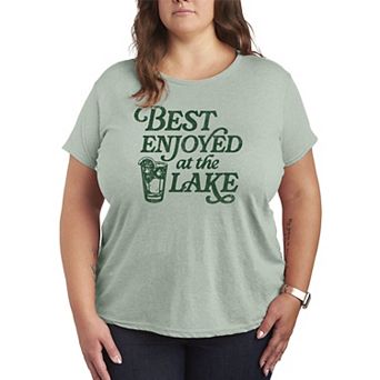 Plus Size Best Enjoyed At The Lake Graphic Tee