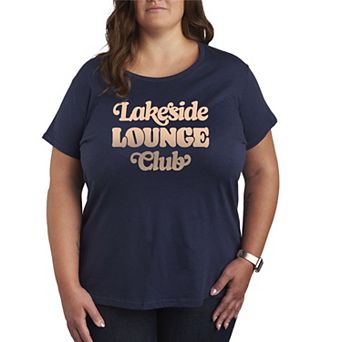 Plus Size Lakeside Lounge Club Graphic Tee